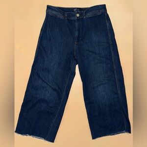 GAP High Rise Wide-Leg Women’s Jeans; Cropped; Size 10/30